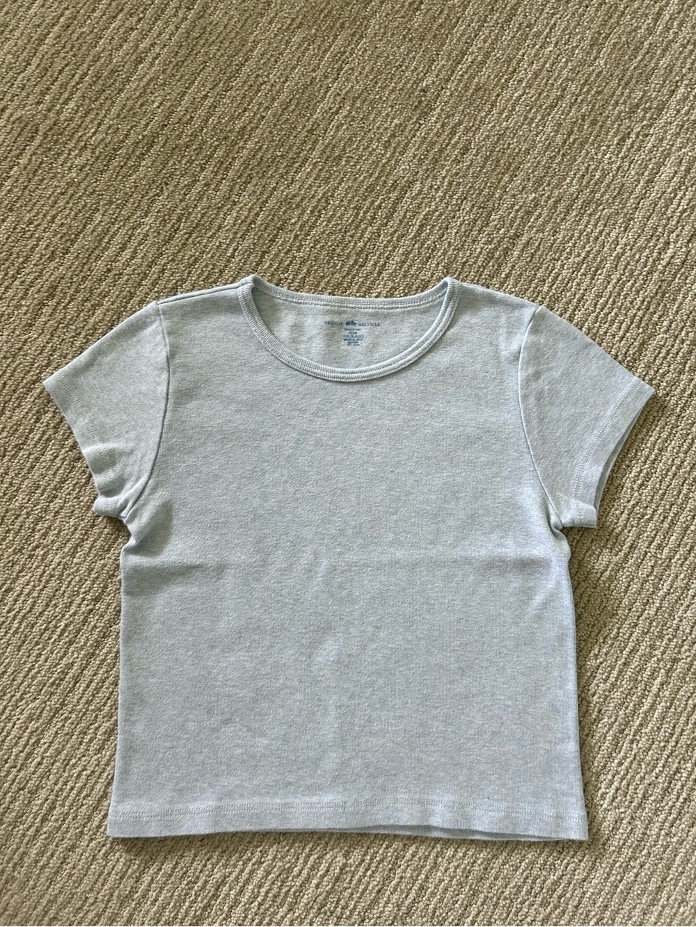 Ashlyn Light Blue Short Sleeve Top Brandy Melville